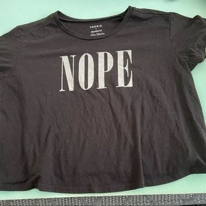 Torrid Relaxed Tee “NOPE” - size 1 or 14/16